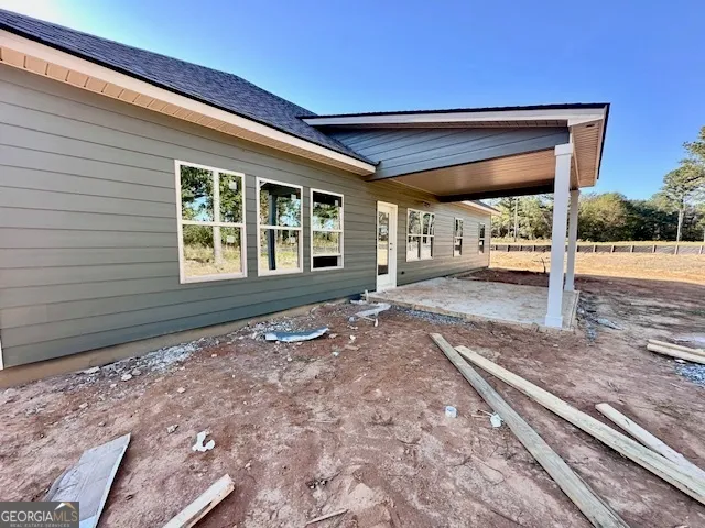 a view of a house with a porch