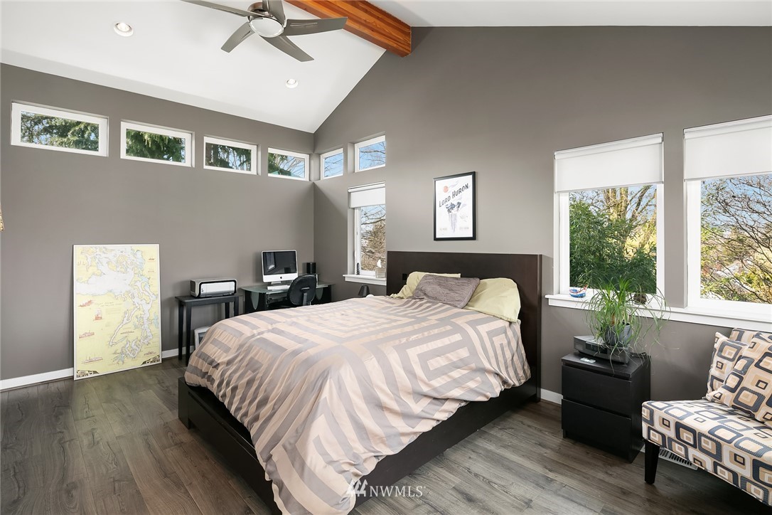 342 Northwest 48th Street Seattle, WA 98107 - Photo 11 of 20 a bedroom with bed and wooden floor