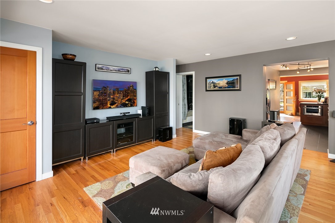 342 Northwest 48th Street Seattle, WA 98107 - Photo 10 of 20 a living room with furniture and a flat screen tv