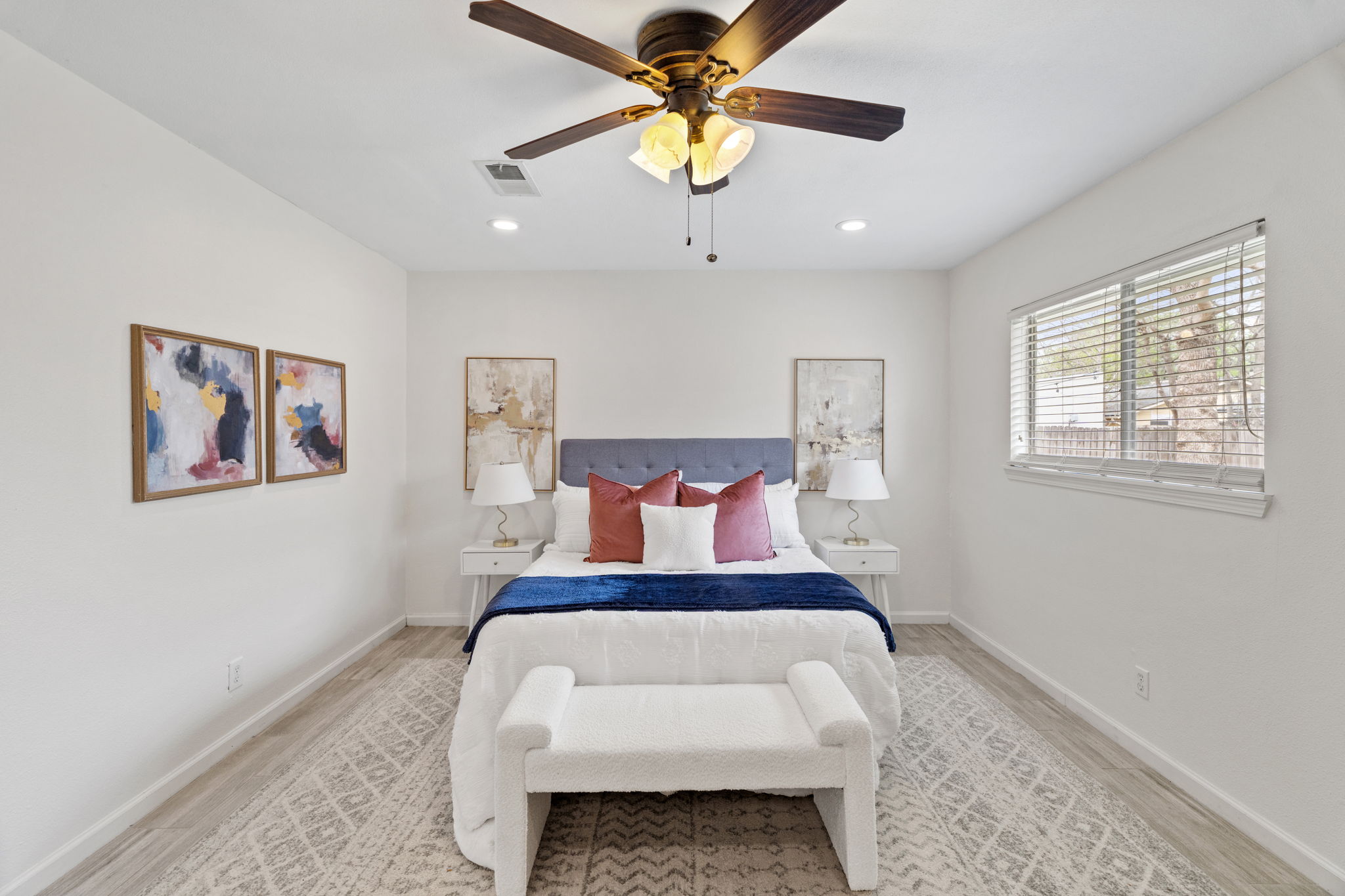 2604 Cockburn Drive Austin, TX 78745 - Photo 19 of 34 Bright, spacious, and calm, this primary suite delivers the kind of everyday comfort buyers are looking for.