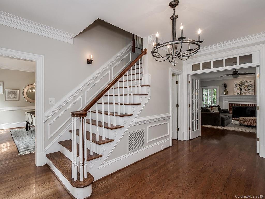 4501 Nora's Path Road Charlotte, NC 28226 - Photo 4 of 32 a view of entryway and hall with wooden floor
