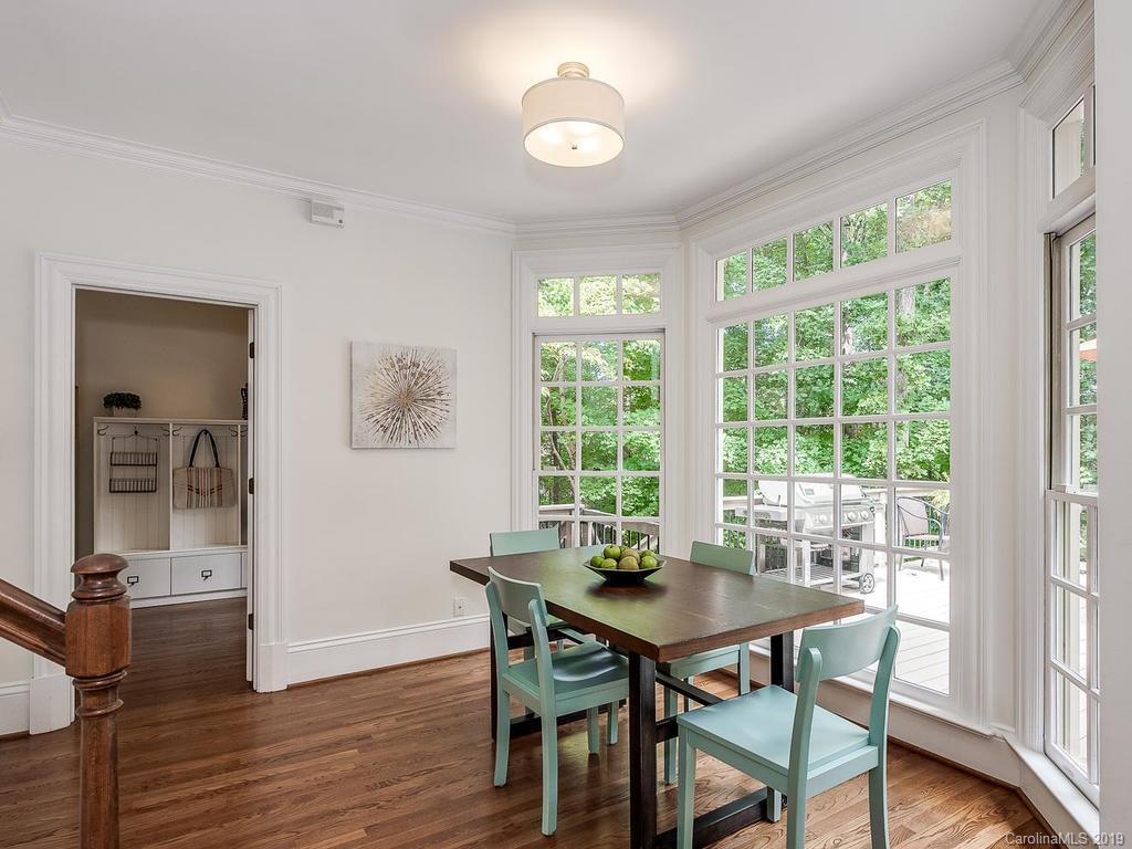 4501 Nora's Path Road Charlotte, NC 28226 - Photo 10 of 32 a view of a dining room with furniture window and wooden floor
