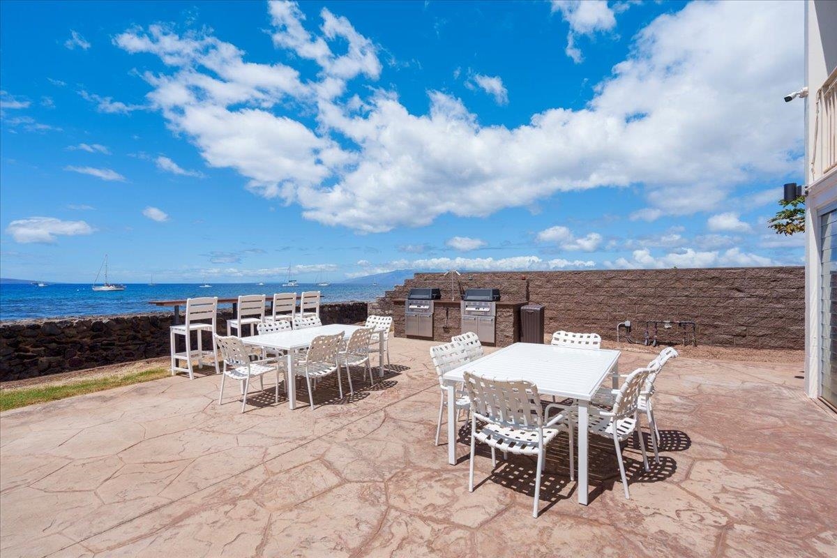 1403 Front Street, Unit 309 Lahaina, HI 96761 - Photo 26 of 33 a view of a terrace with furniture and stove