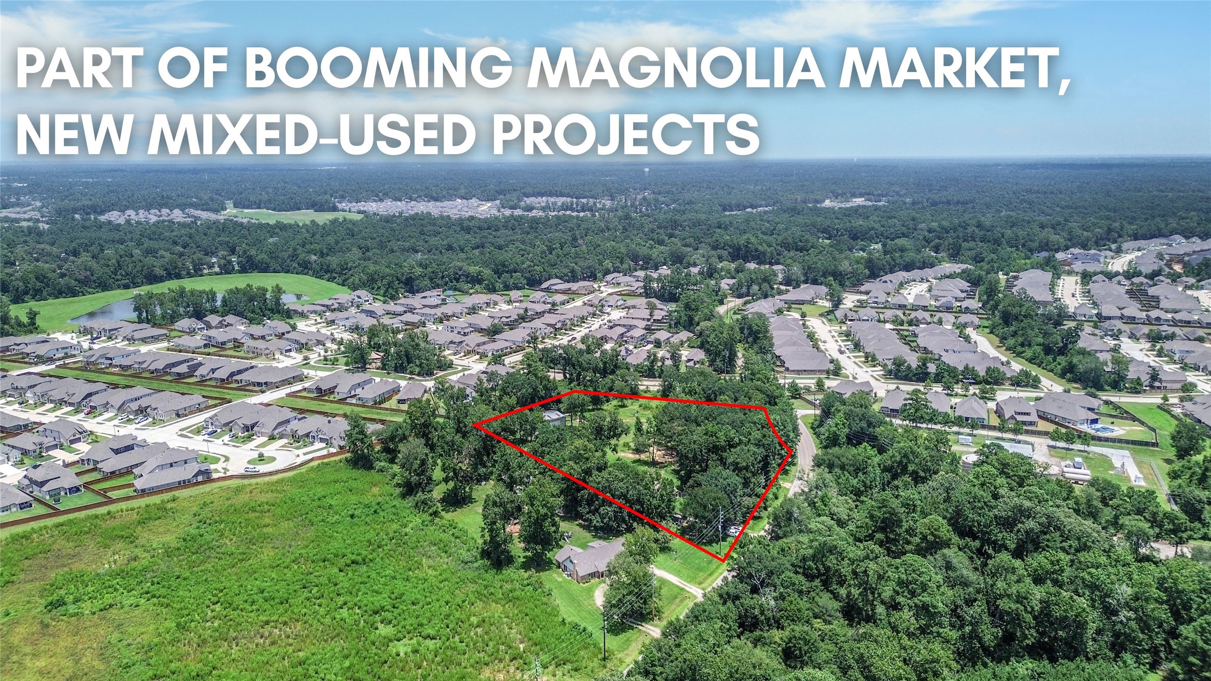 8330 Standard Road Magnolia, TX 77354 - Photo 3 of 13 a view of outdoor space with signage and flags