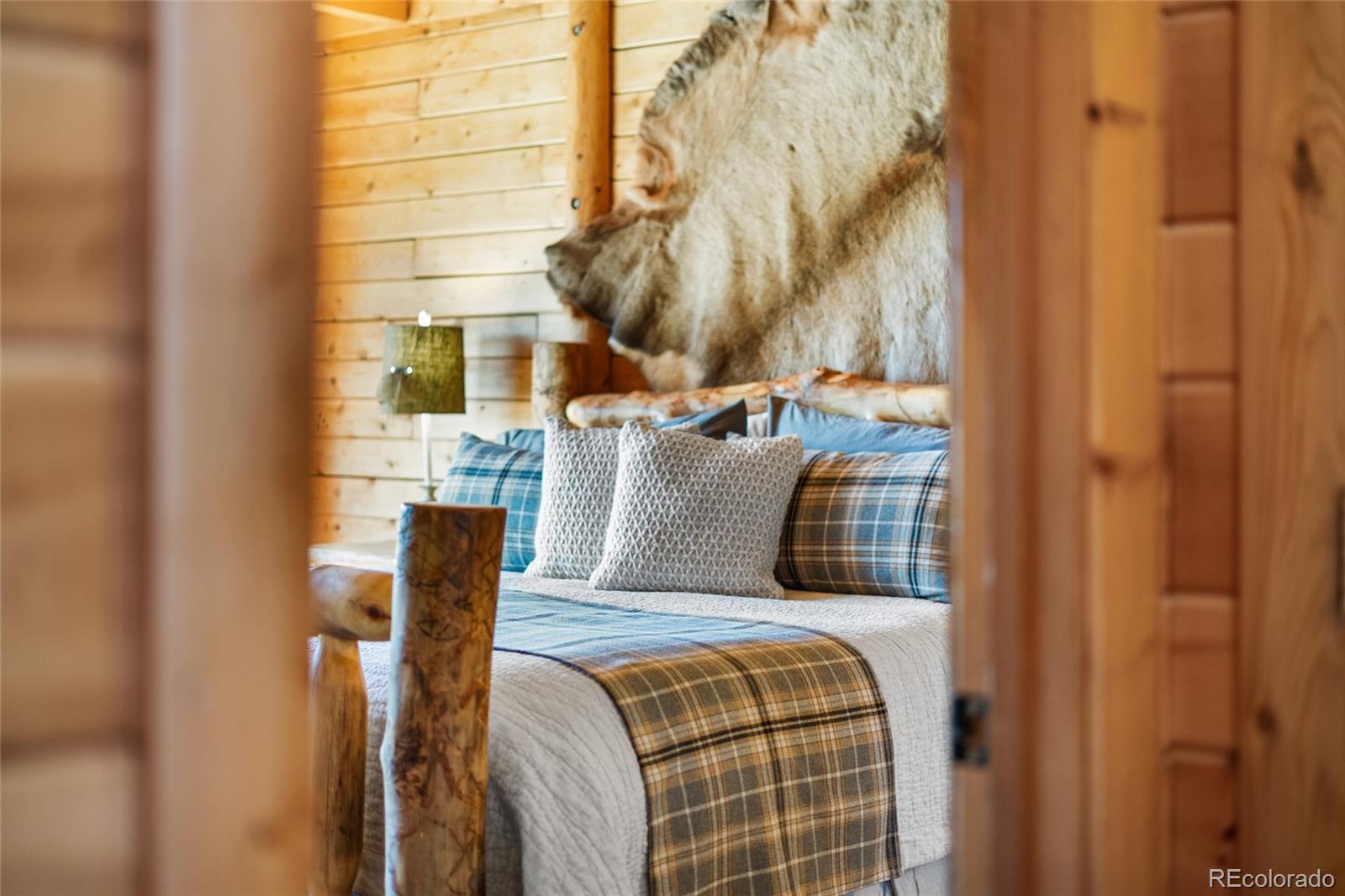 685 Jesse Lane Bailey, CO 80421 - Photo 18 of 50 a bedroom with a bed and two windows