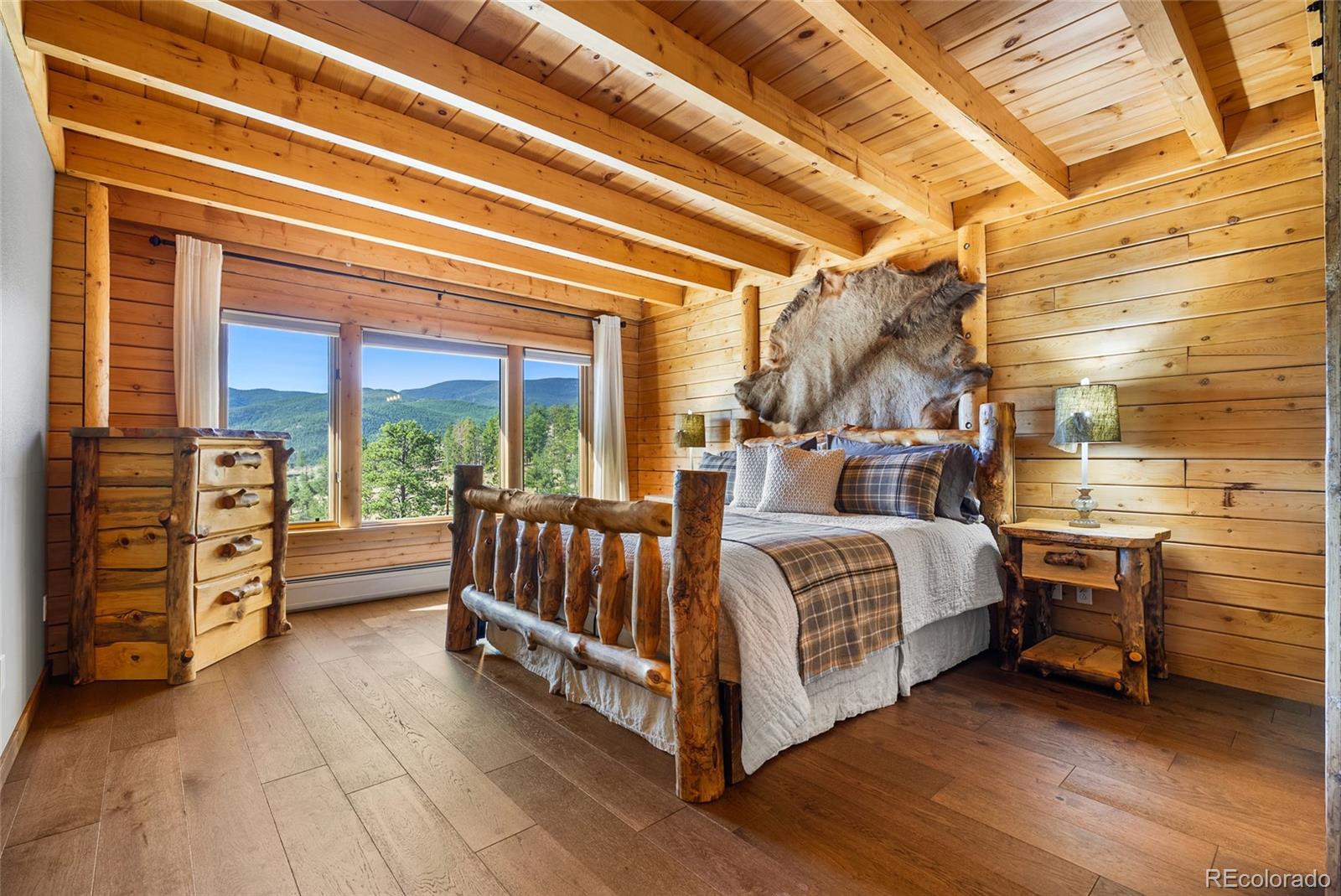 685 Jesse Lane Bailey, CO 80421 - Photo 19 of 50 a bed room with a bed and a window