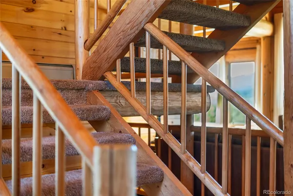 a view of stairs