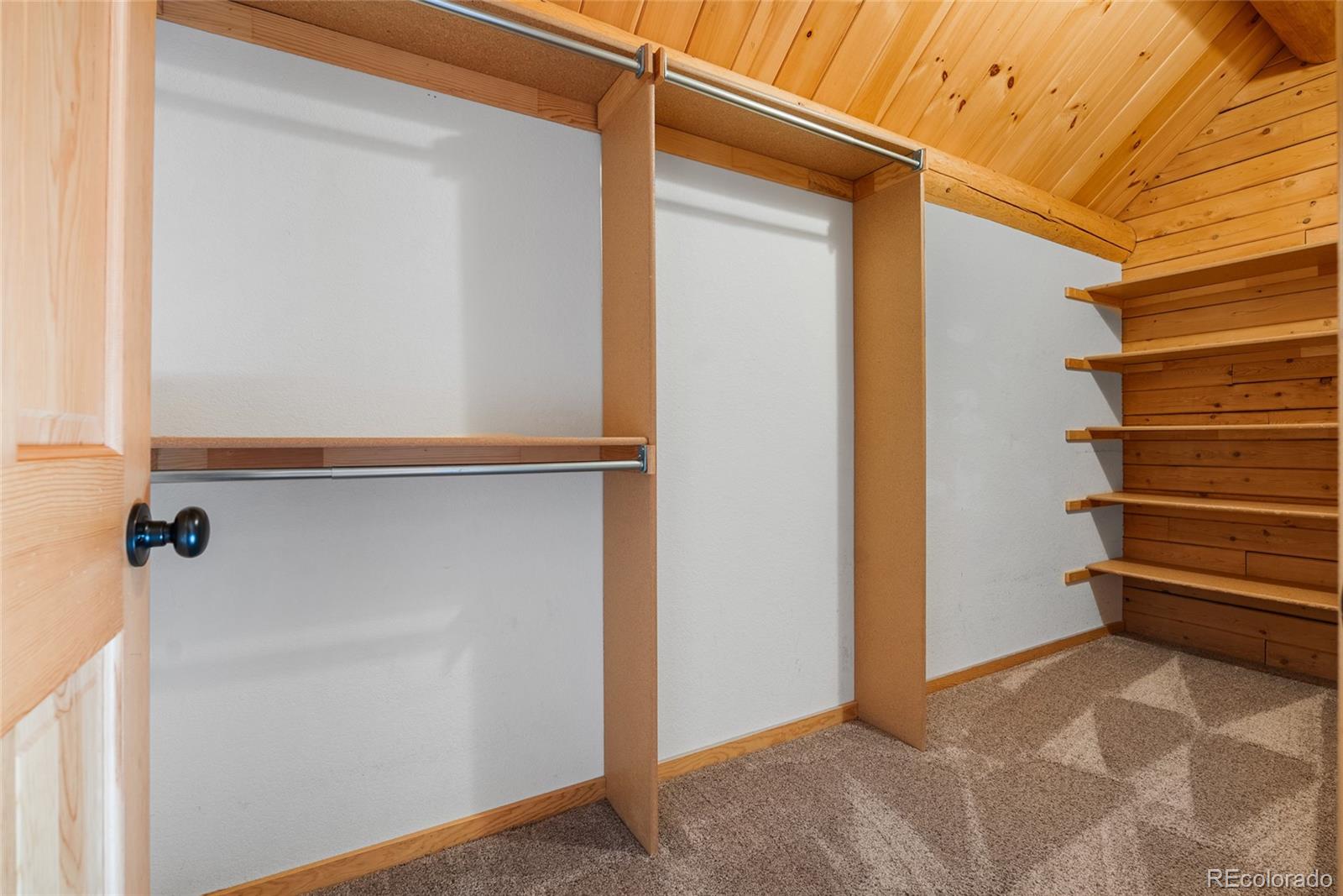 685 Jesse Lane Bailey, CO 80421 - Photo 31 of 50 a view of walk in closet with empty racks