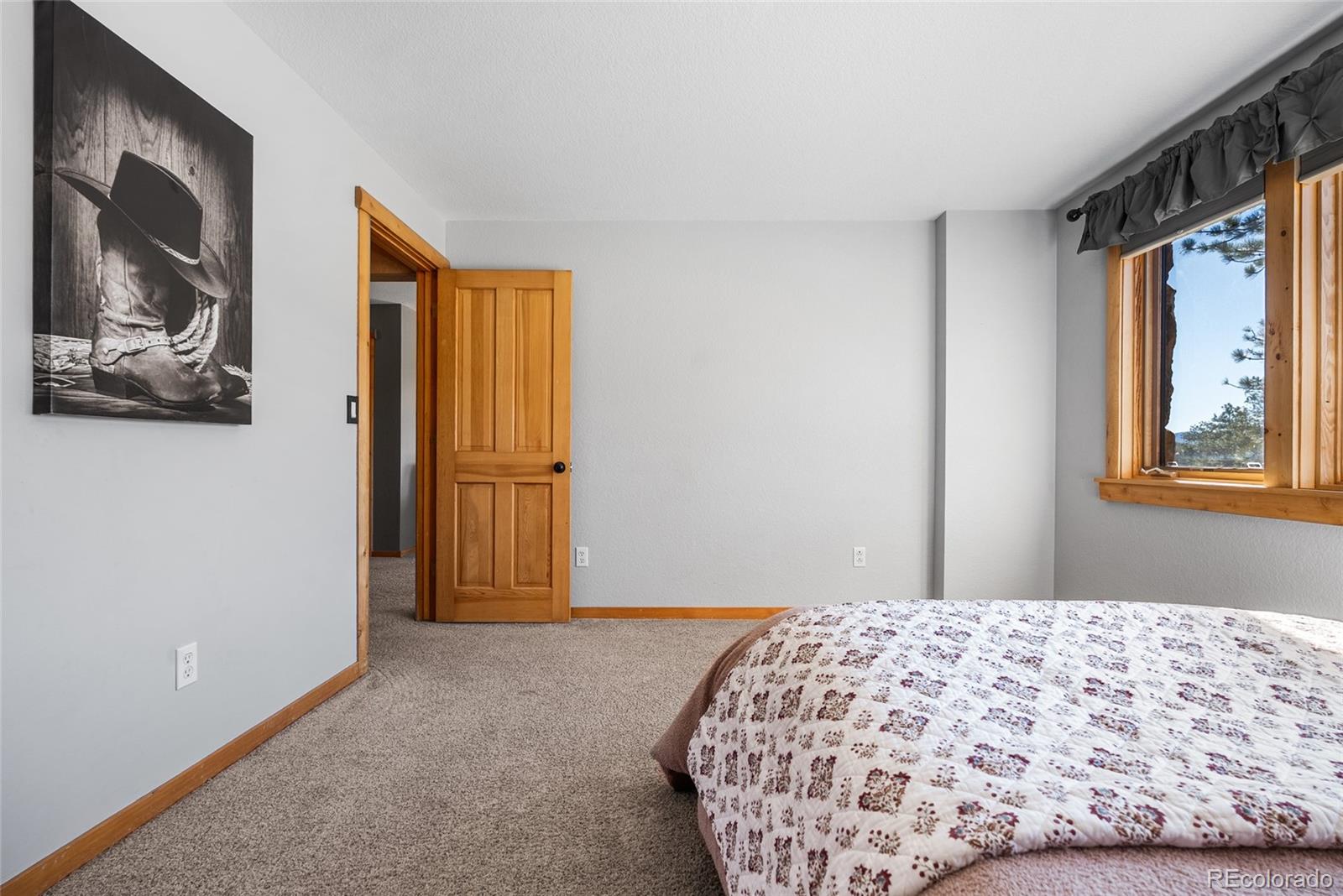 685 Jesse Lane Bailey, CO 80421 - Photo 33 of 50 a bedroom with a bed and a window