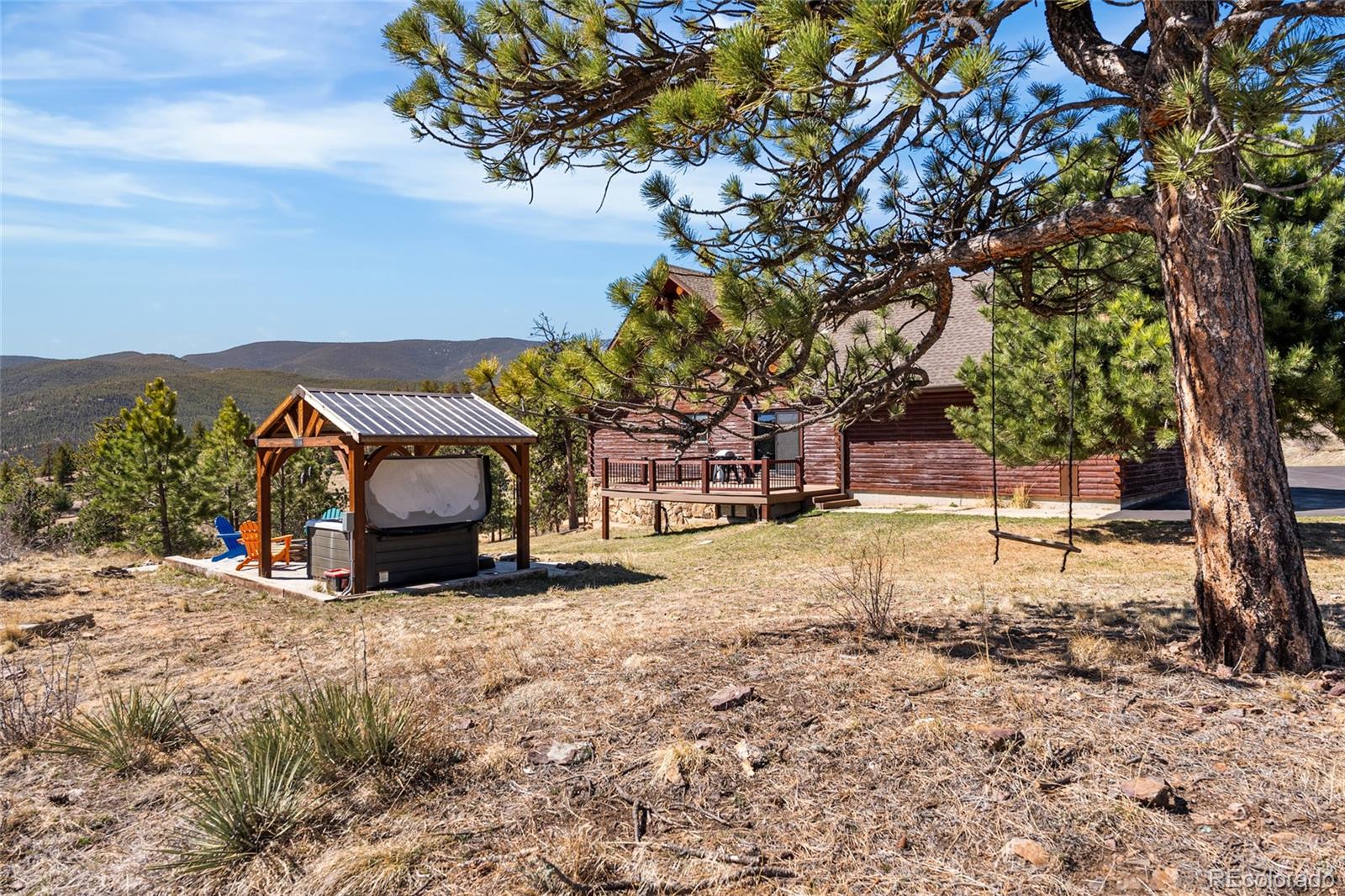 685 Jesse Lane Bailey, CO 80421 - Photo 43 of 50 a view of a yard with swimming pool