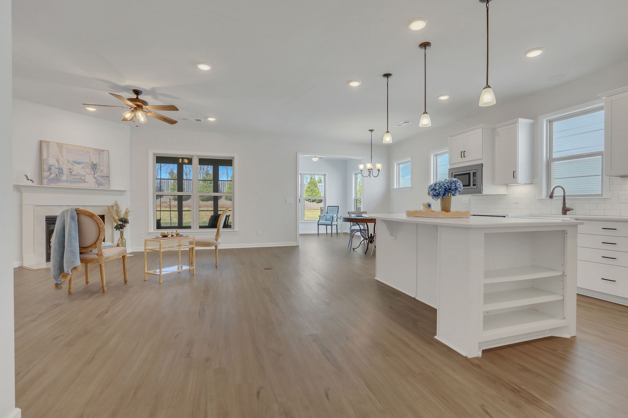 1084 Sumner Grove Spring Hill, TN 37174 - Photo 8 of 40 a view of kitchen with windows and chandelier