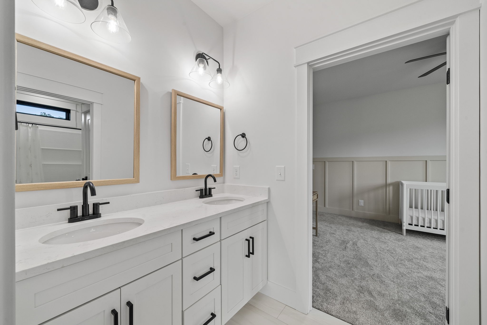 5183 Sango Road Clarksville, TN 37043 - Photo 59 of 84 a en suite bathroom with double sink and a mirror