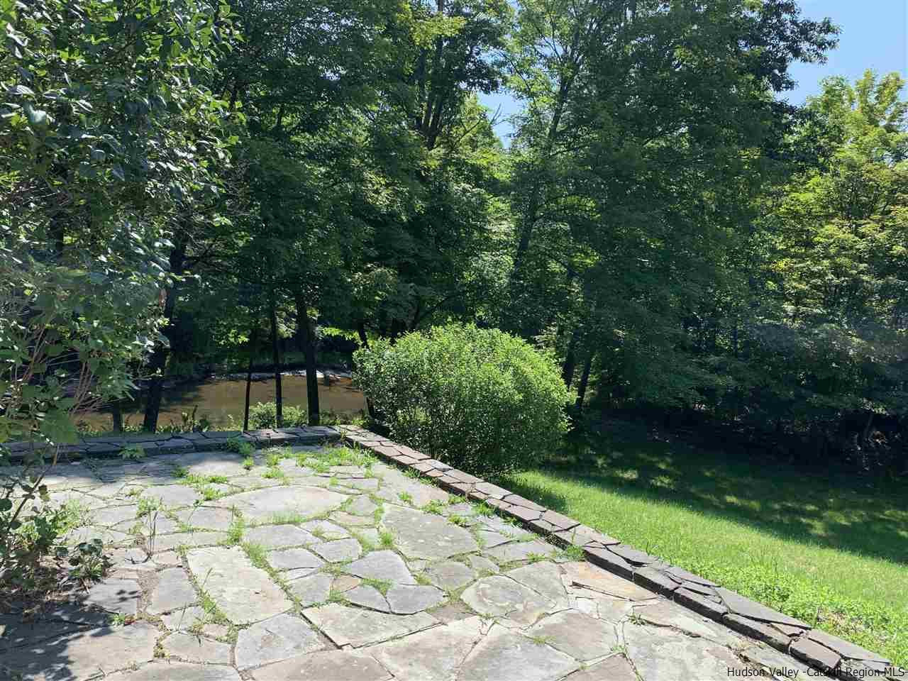 1 Powdermill Bridge Road Kingston, NY 12401 - Photo 28 of 35 Slate Patio Overlooking Creek