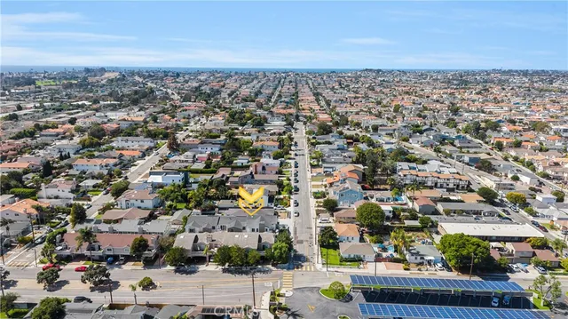 an aerial view of a city with lots of residential buildings