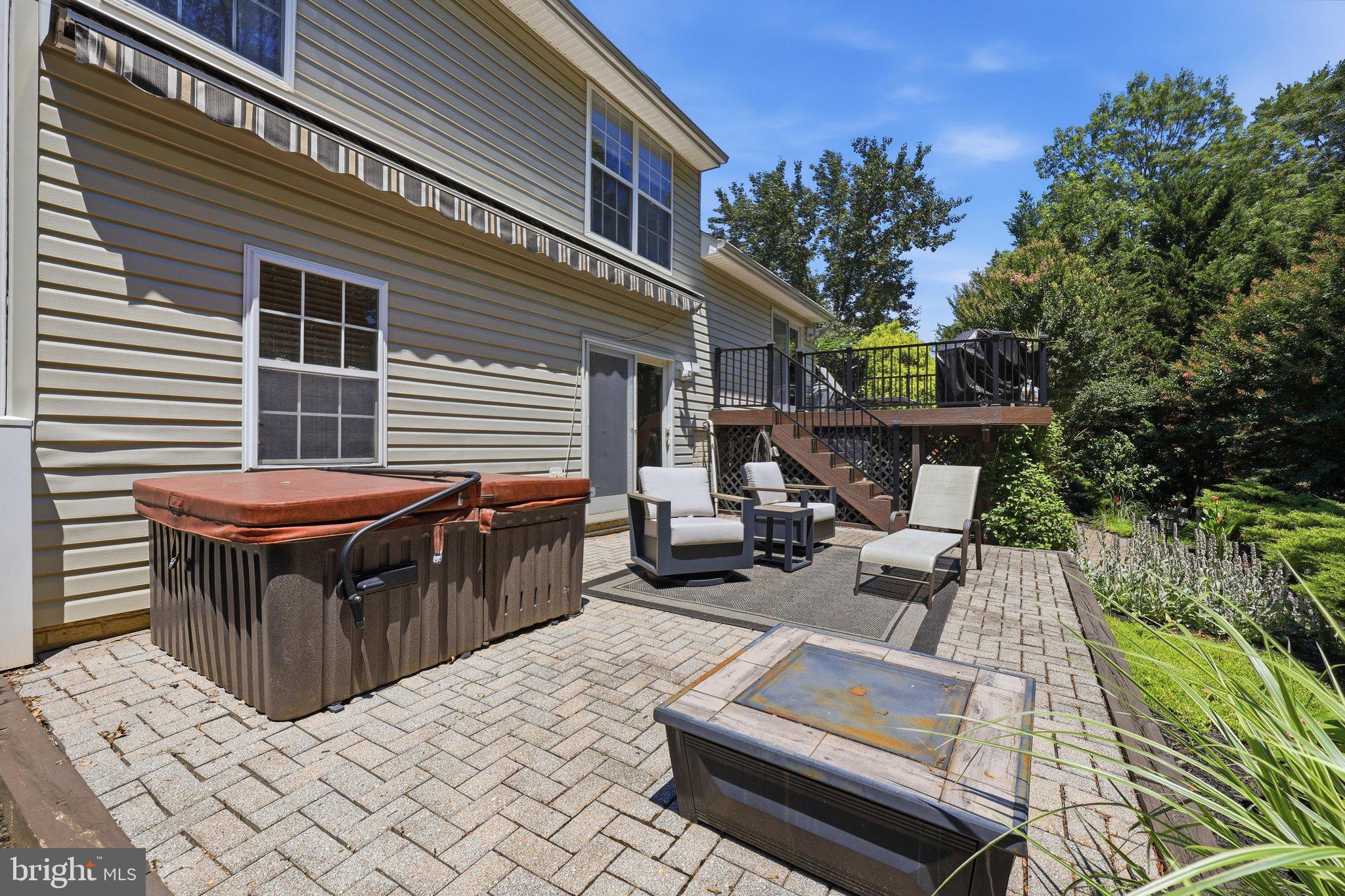6154 Downs Ridge Court Elkridge, MD 21075 - Photo 15 of 58 paver patio / hot tub