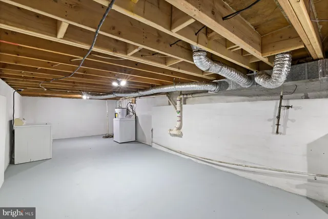 a view of a room with racks