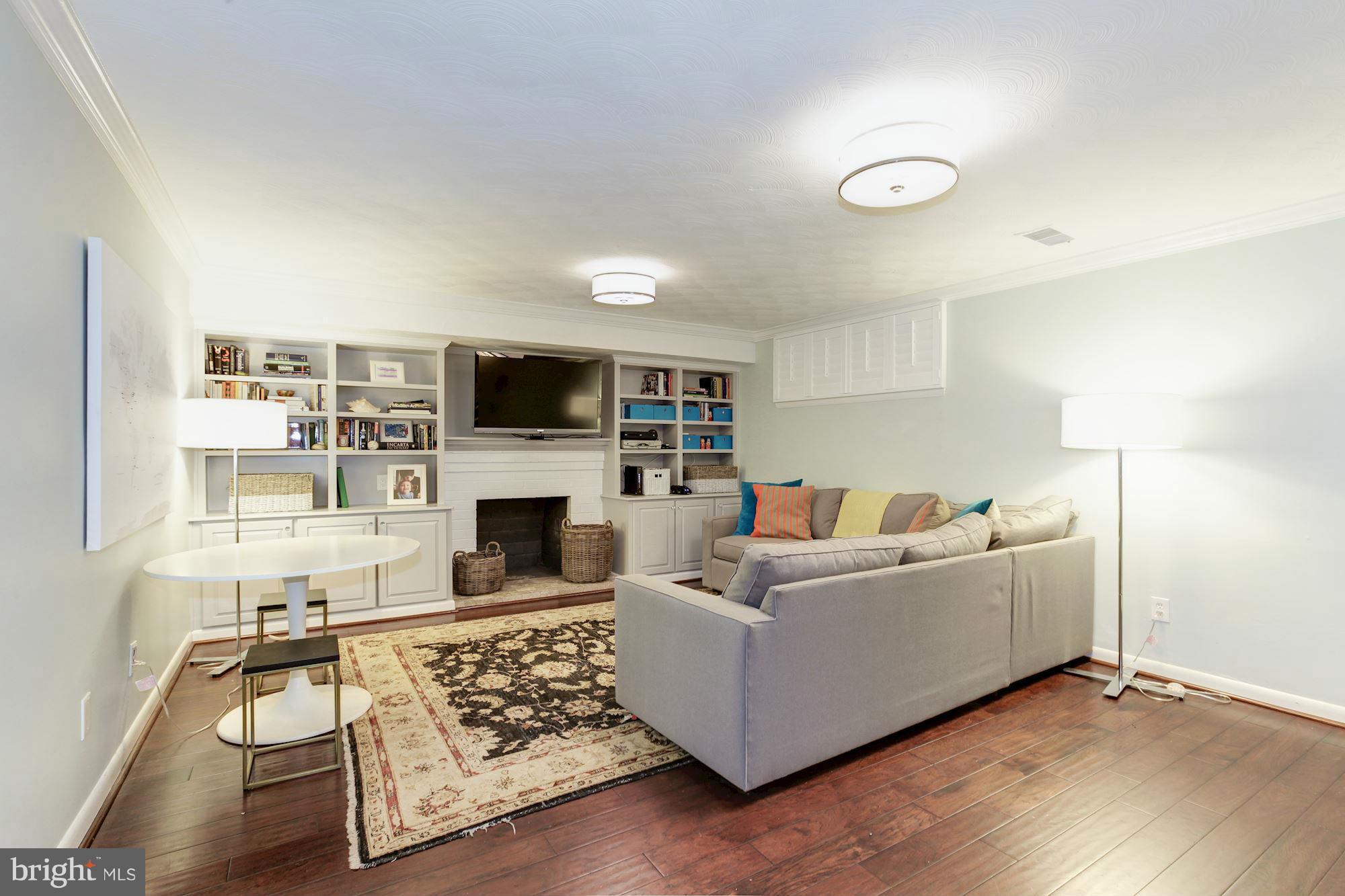 2112 Military Road Arlington, VA 22207 - Photo 4 of 30 Main Level Recreation Room w./ fireplace