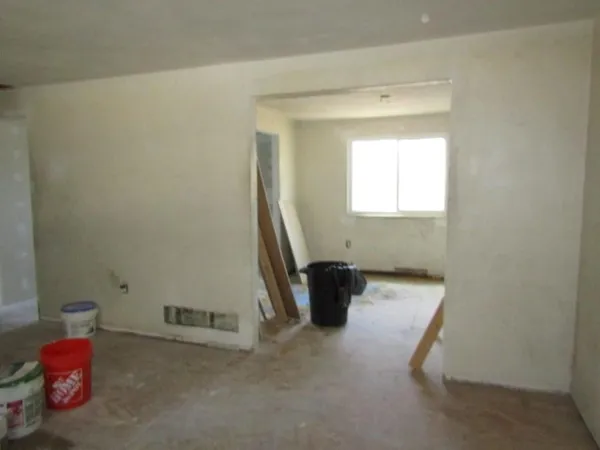 a view of a room with window