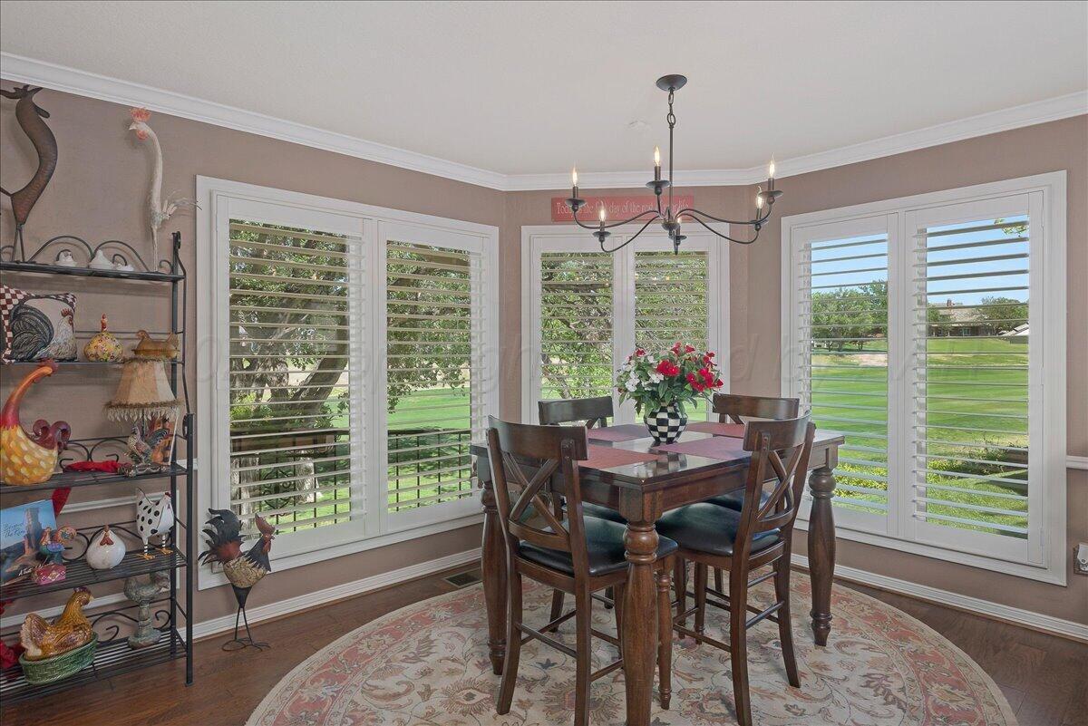 5 Locke Place Amarillo, TX 79124 - Photo 14 of 53 a dining room with furniture window and outside view