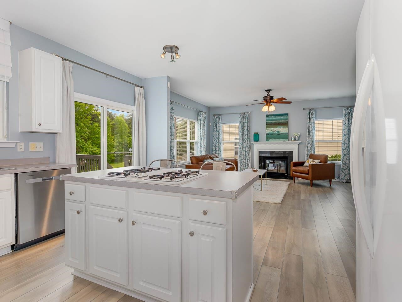 3702 Appling Way Durham, NC 27703 - Photo 7 of 34 a living room with furniture and a large window
