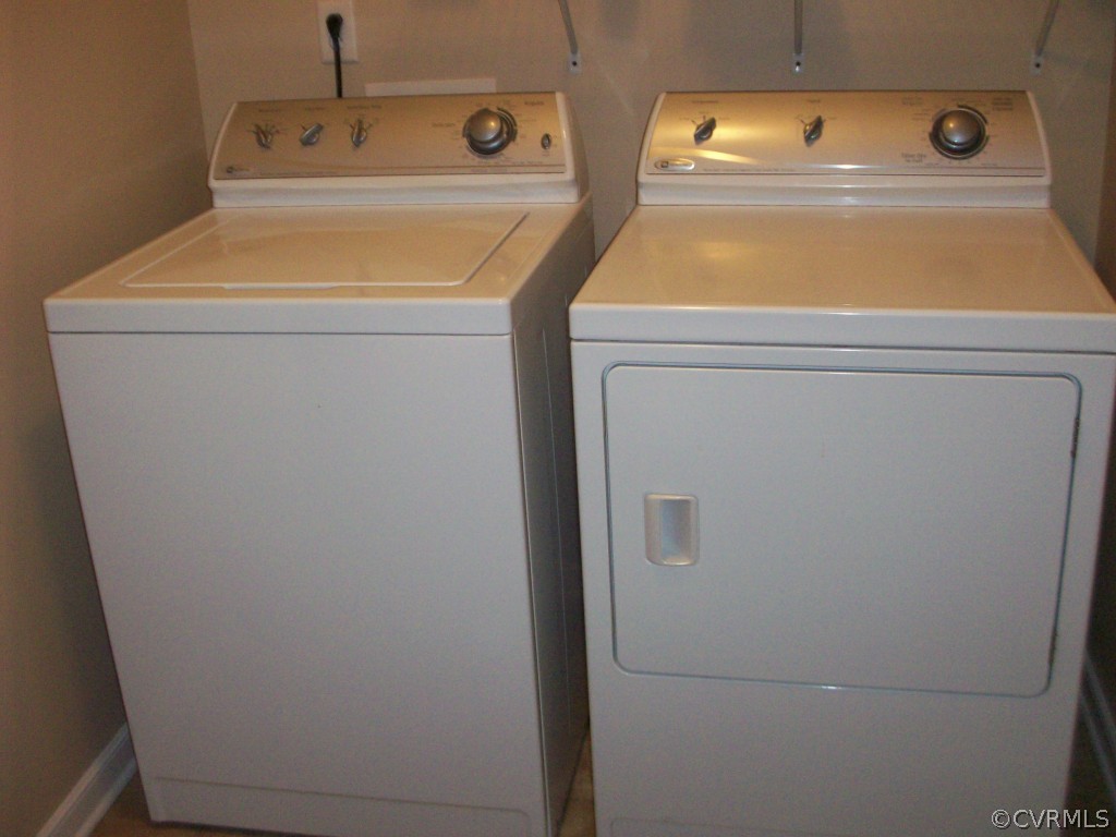 15813 Sandwave Road Chester, VA 23831 - Photo 20 of 24 a utility room with dryer and washer