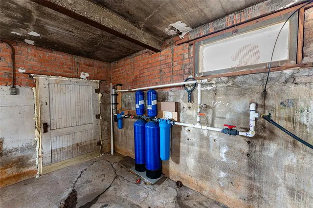 a view of storage and utility room