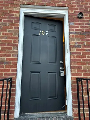 a view of front door