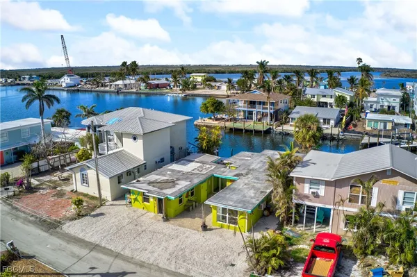 an aerial view of a ocean view