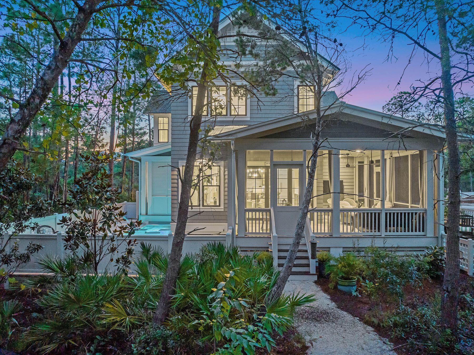 9 Bowline Alley Santa Rosa Beach, FL 32459 - Photo 4 of 52 front view of a house with a porch
