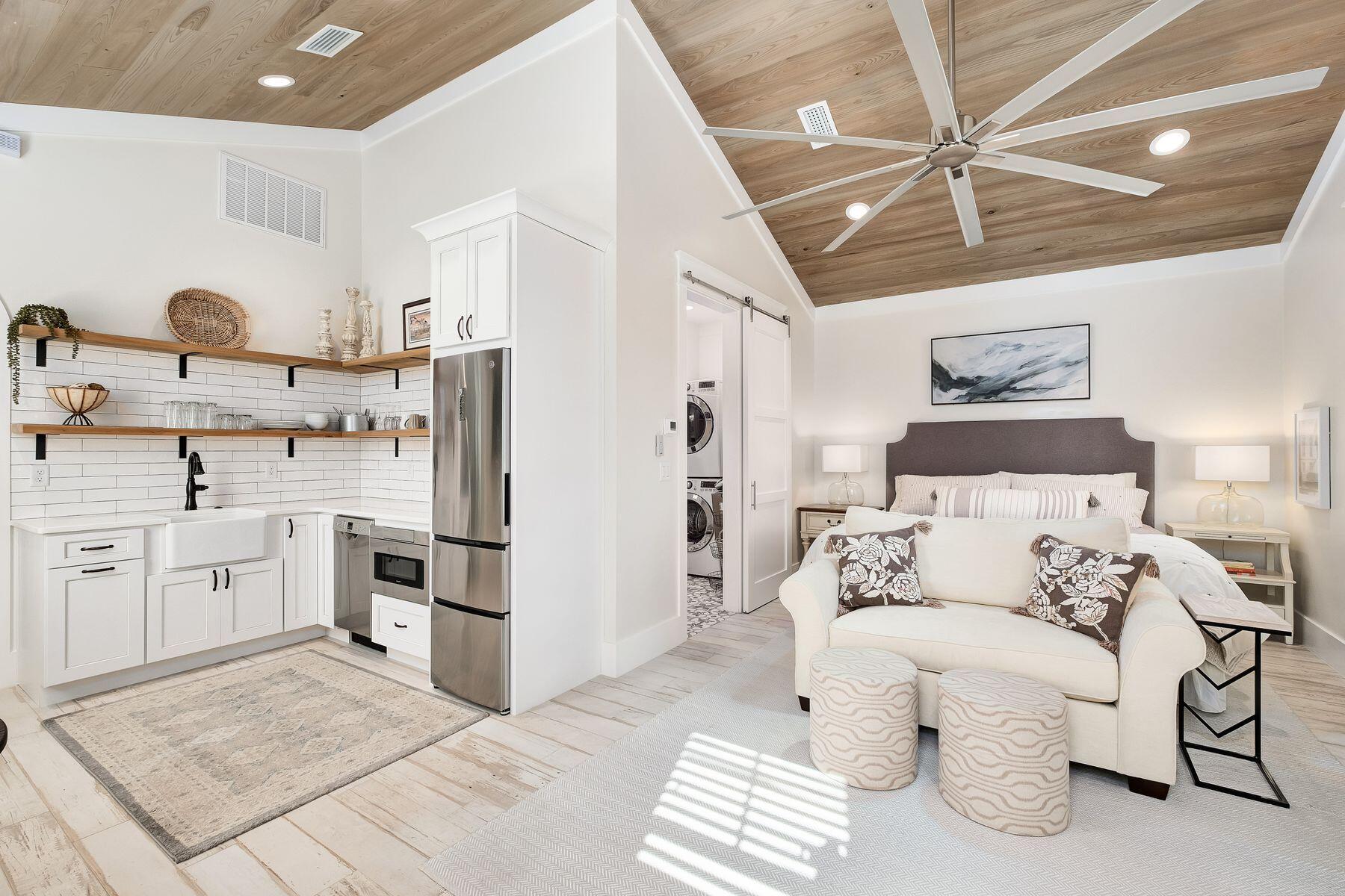 9 Bowline Alley Santa Rosa Beach, FL 32459 - Photo 41 of 52 a bedroom with a bed and ceiling fan