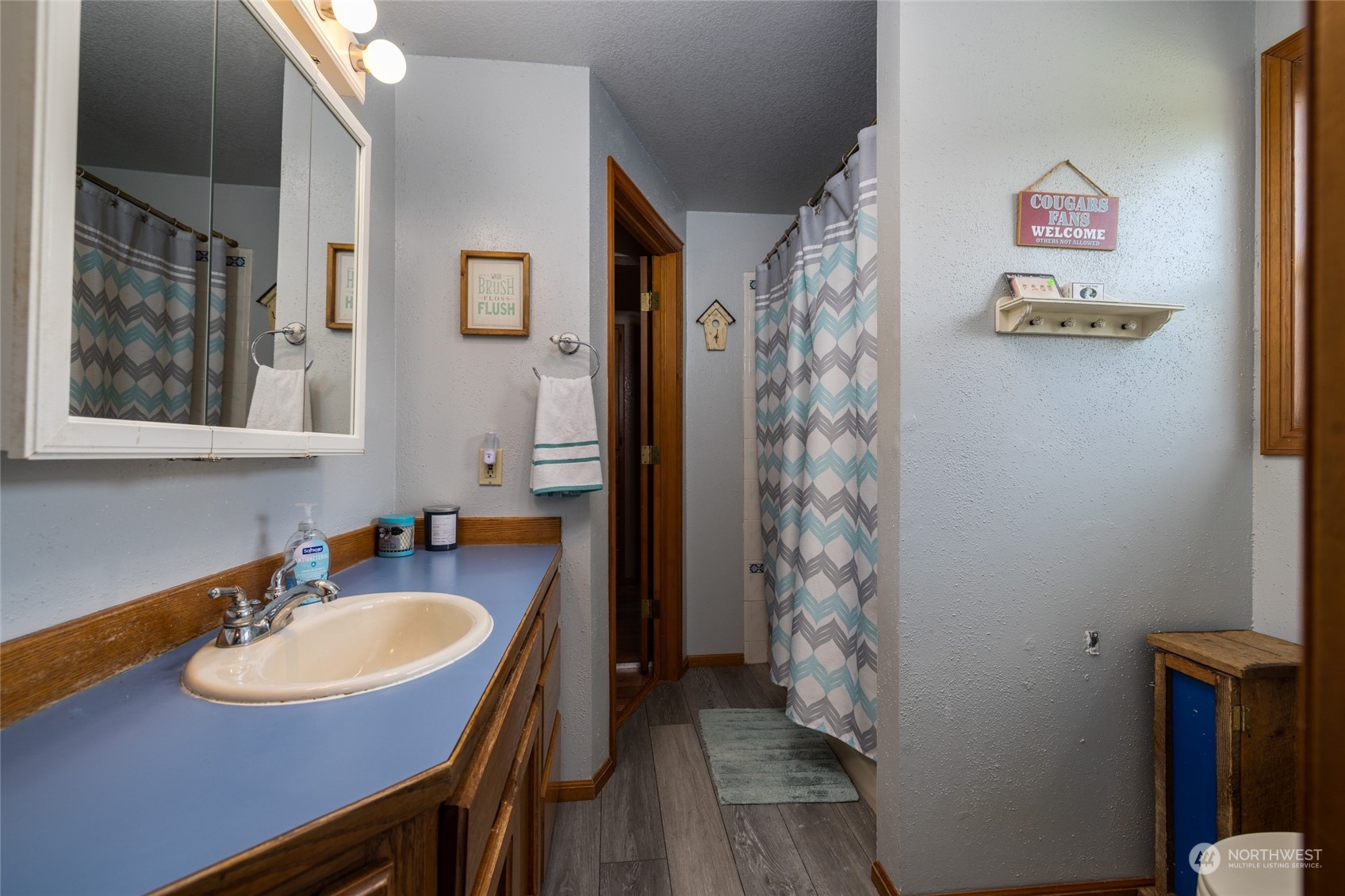 3304 South Pass Road Everson, WA 98247 - Photo 15 of 40 a bathroom with a sink and a mirror