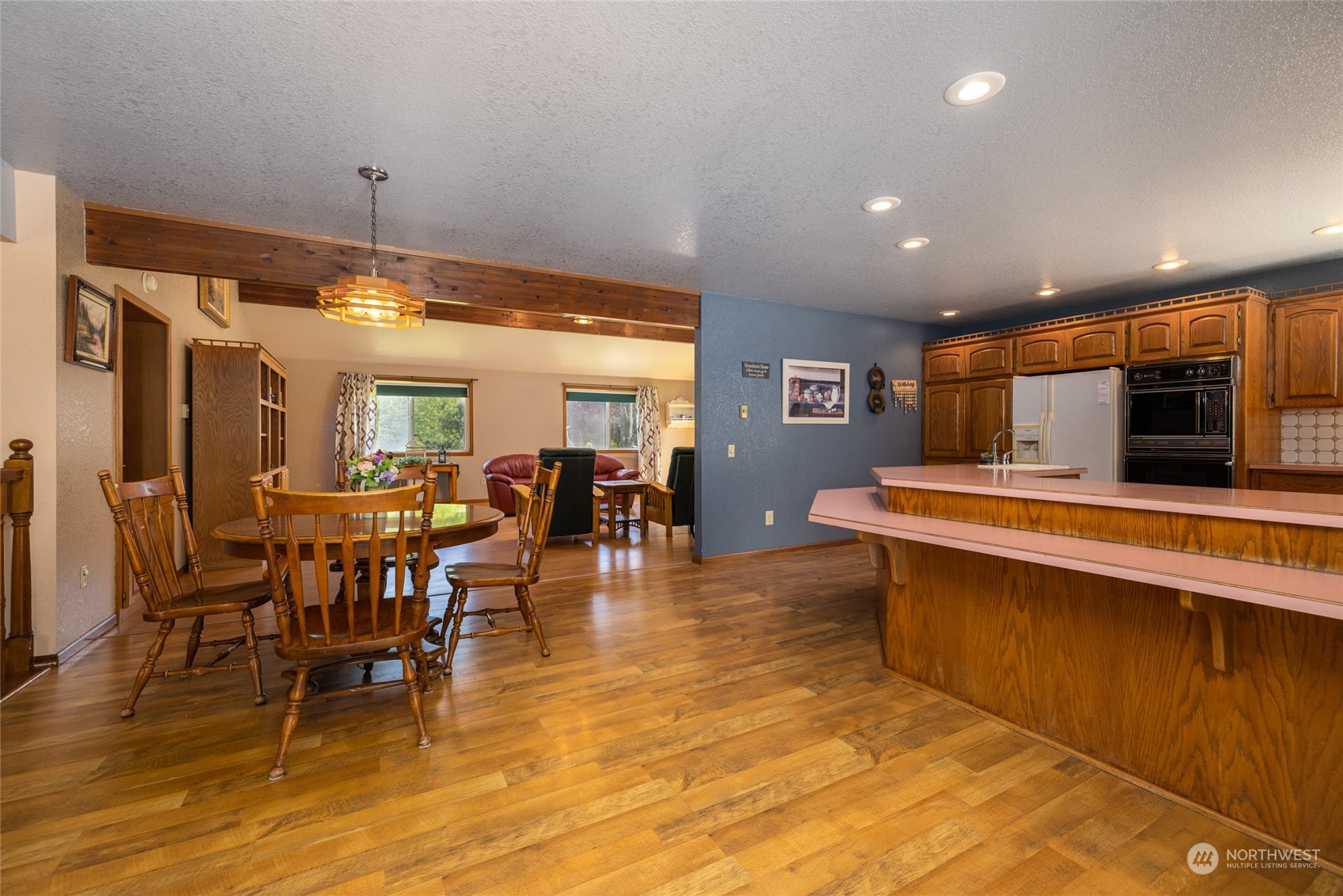 3304 South Pass Road Everson, WA 98247 - Photo 4 of 40 a view of a dining area with furniture window and wooden floor