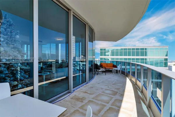 a view of outdoor space with seating area