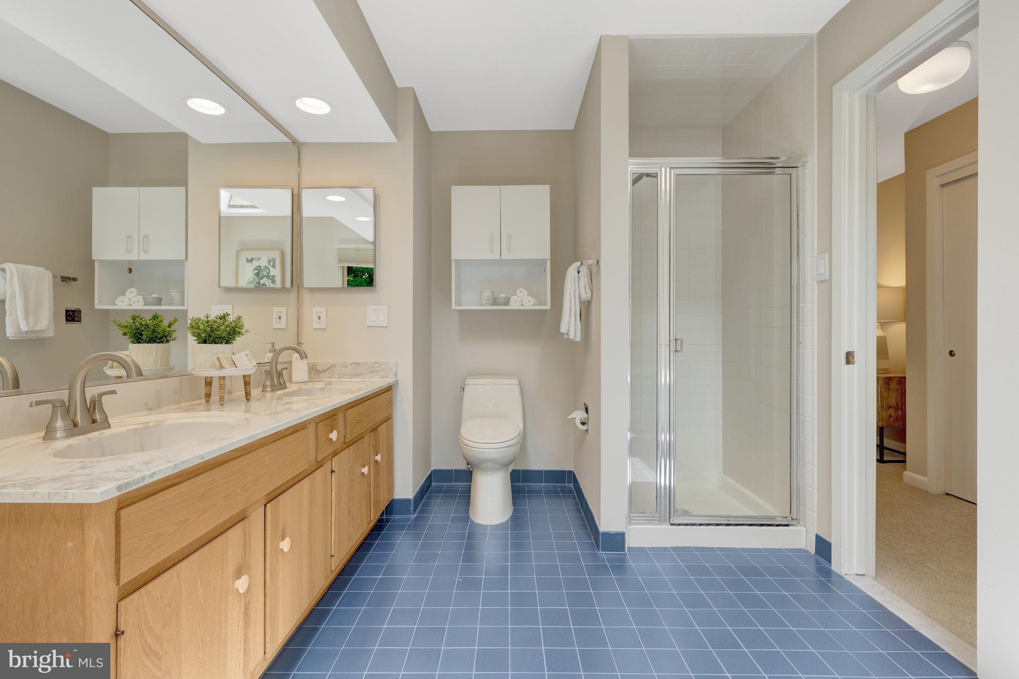 11064 Thrush Ridge Road Reston, VA 20191 - Photo 45 of 85 Another view of the double sinks and shower.