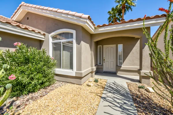 a view of a house with a small space