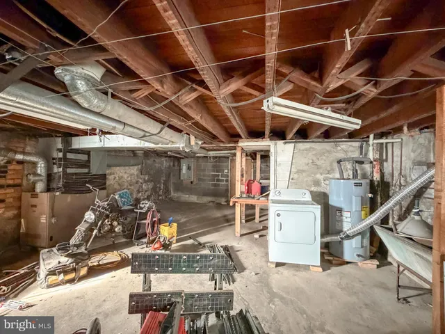 an aerial view of residential building with parking space