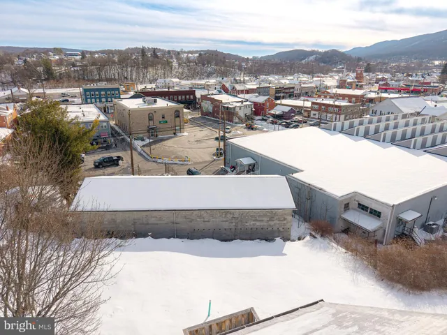 a view of gallery with windows