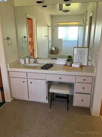 a view of an empty room