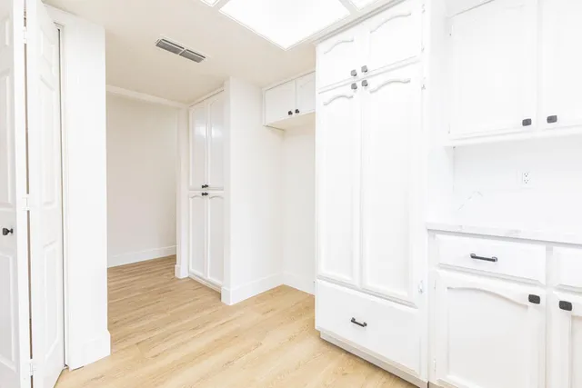 a view of a walk in closet