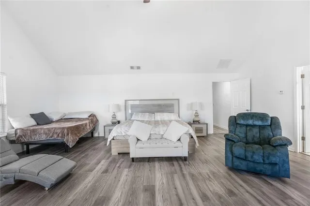 a living room with furniture and a couch