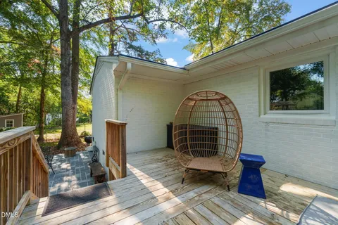 a view of a two couches in the patio