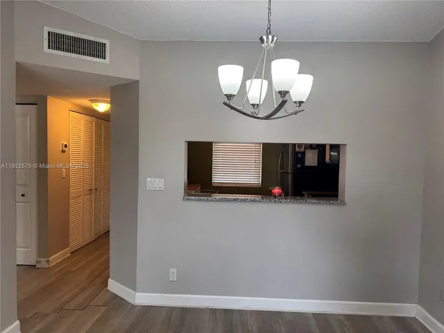 a view of a garden from a porch