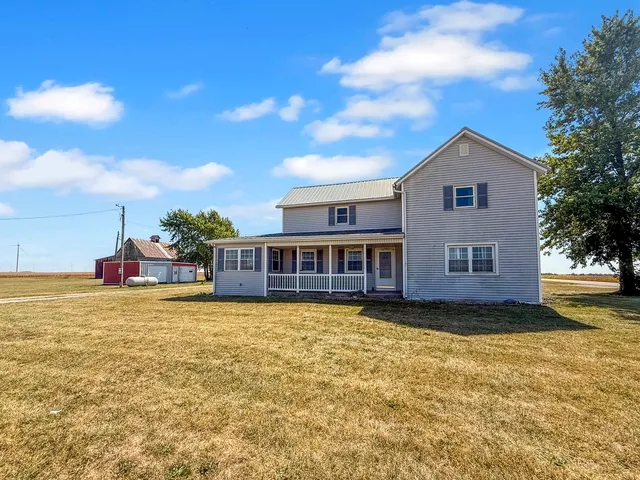 a house view with a garden space