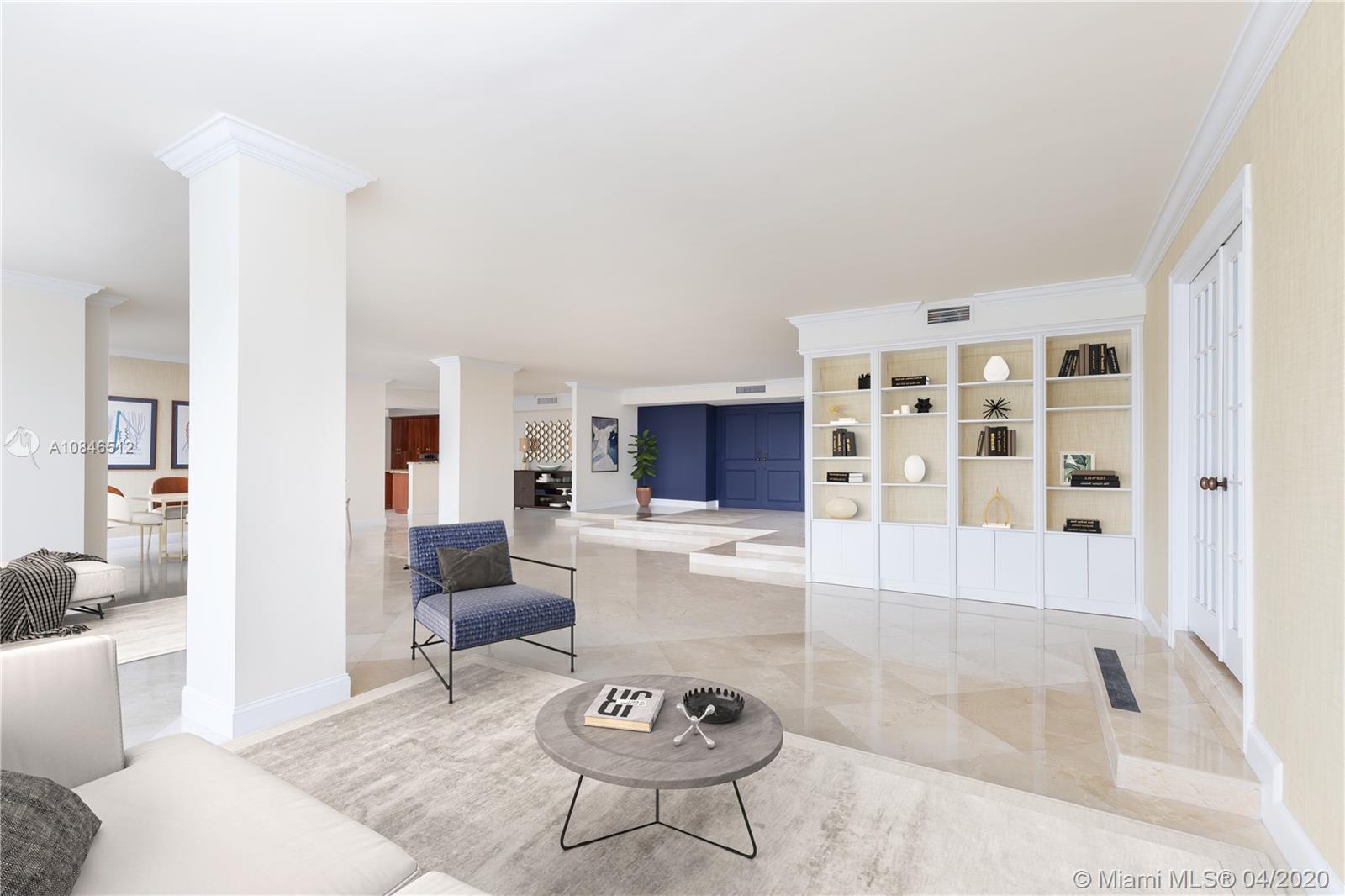 2333 Brickell Avenue, Unit TSD Miami, FL 33129 - Photo 4 of 44 a living room with furniture a rug and white walls