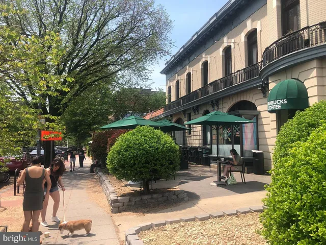 a front view of a building