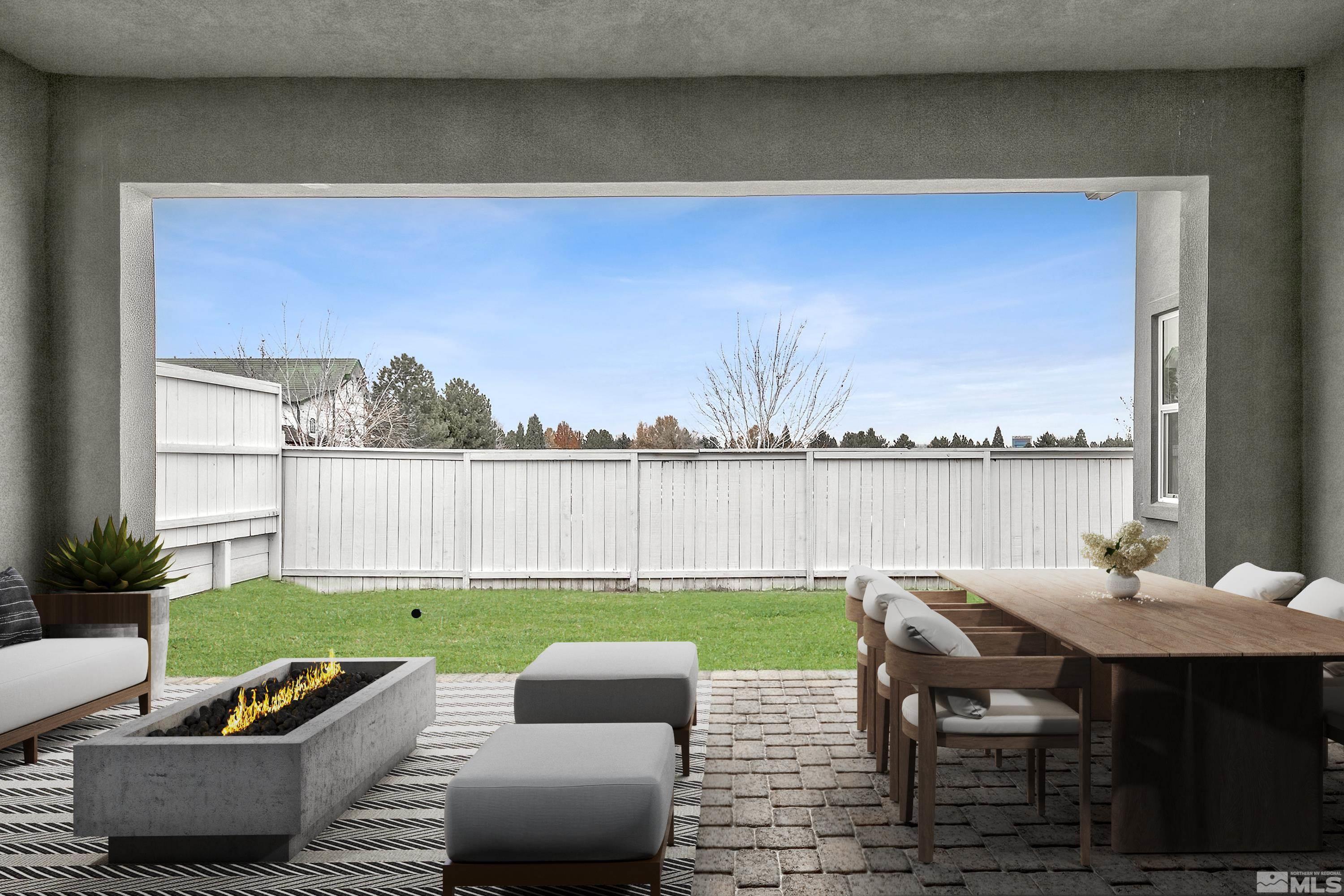 637 Braided Rope Drive Reno, NV 89511 - Photo 14 of 25 a view of a patio with couches chairs and a yard