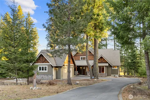 an front view of a house with a porch