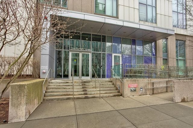 a view of a building with a window