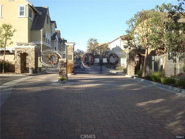 a view of a street with a building