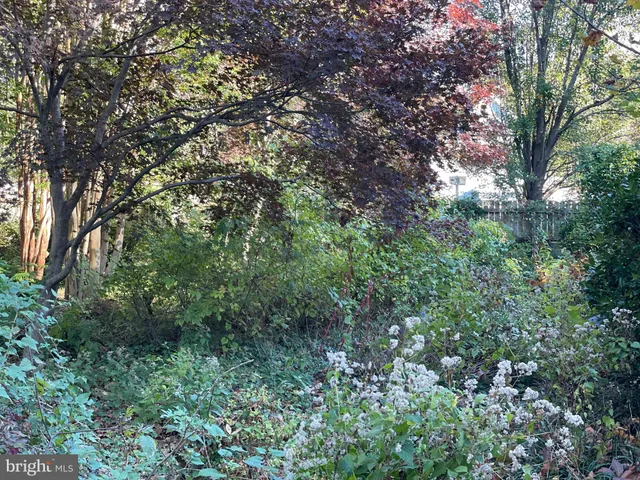 an aerial view of residential house with outdoor space and trees all around